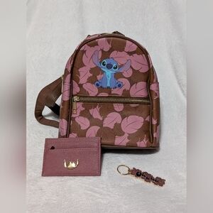 NWOT Stitch Mini Backpack 3 Piece Set